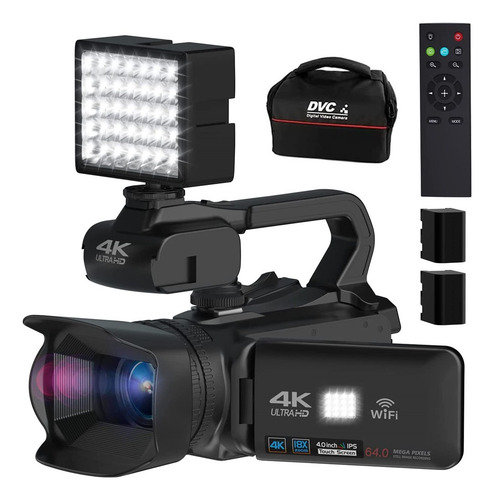 4k Cámara Ultra Hd Videocámaras 64mp Wifi App Cámara