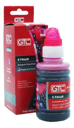 Tinta Alternativa Gtc Para Epson T664 100ml