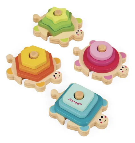 Janod I Tortugas De Madera Mezcladas