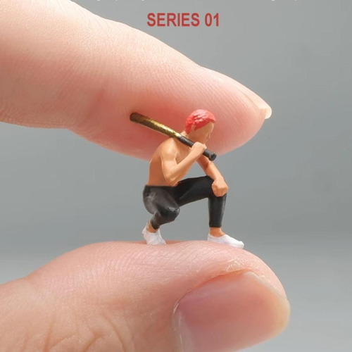1/64 Figura En Miniatura Figura De Béisbol Modelo De Figura