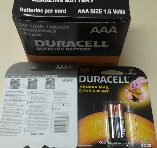 Blister Pilas Batería Aa Aaa Duracell