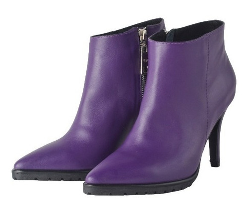 Imagen 5 de 7 de Botas Botinetas De Mujer De Cuero Serpentina - Ferraro -