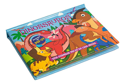 Dinossauros: Uma Surpresa Pop-up Em Cada Página, De Brijbasi. Editorial Zastras, Capa Mole, Edição 1 Em Português, 2024
