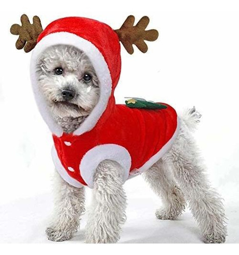 Disfraz Navidad Perros Gatos Pequeños Medianos Alce