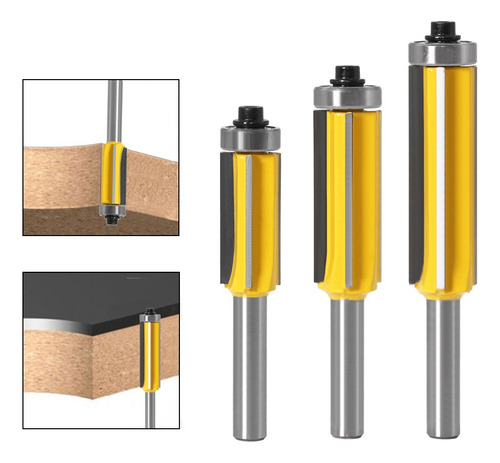 Fresa 4 Aspas Rodaje Superior 8mm X 14mm X 30mm (pack3)