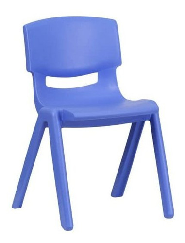 Silla De Escuela Apilable De Plástico Azul Para Muebles Flas