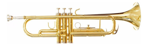 Trompeta Silvertone SLTP007 Sib color dorado con acabado cromado