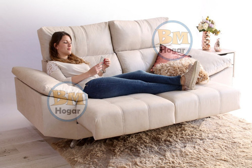 Sofa Valencia 3 Cuerpos Reclinable La Valenziana Babymovil