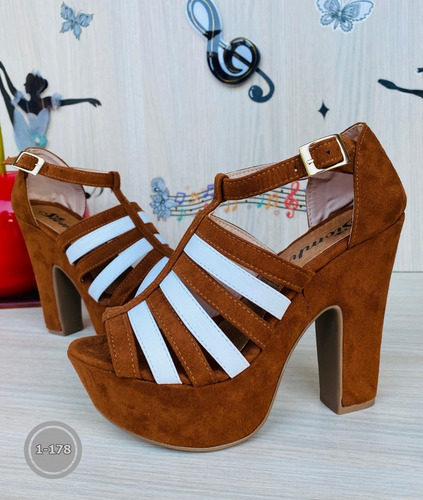 Zapatos Para Vestido De Fiestas De Tacón Alto Con Plataforma