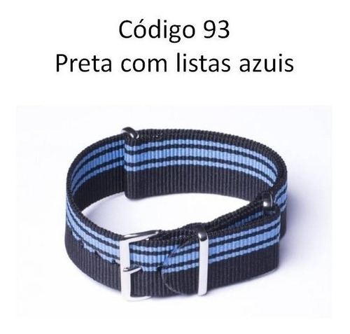 Pulseira Nylon Nato Todas As Cores + Brinde Anúncio 7 / 8
