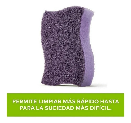 6 Pzas Fibra Esponja Scotch Brite Extrema Grande 1 Pza