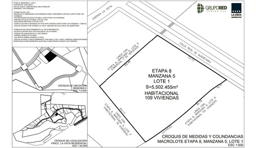 Terreno Residencial En Venta La Vista Residencial Querétaro