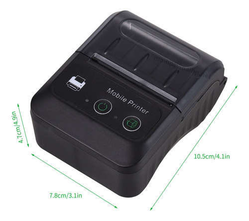 Impresora Térmica Portátil Bluetooth De 58 Mm