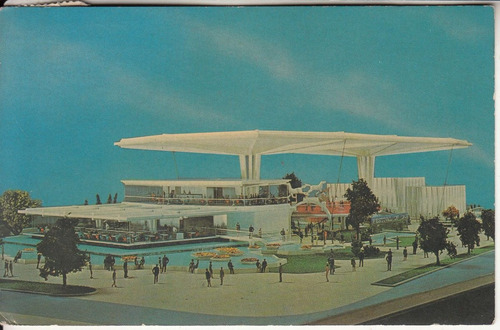 1964 Postal New York World Fair Festival Gas Cursada Uruguay