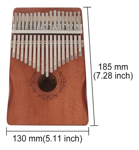 Kalimba Profissional Akahai 17 Notas Okoume C/ Bag