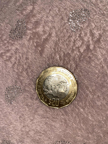 Moneda De 20 Pesos De 700 Años De La Fundación Lunar De Cdmx