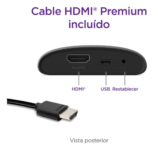 Imagen 9 de 12 de Roku Express 3930 Estándar Hd 32mb Negro Con 512mb