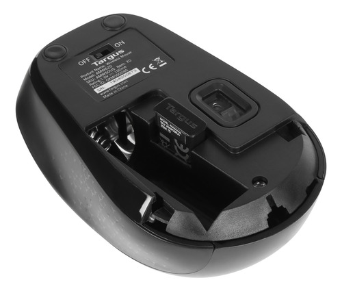 Mouse Bluetrace Targus Inalambrico Ergonomico Optico Negro