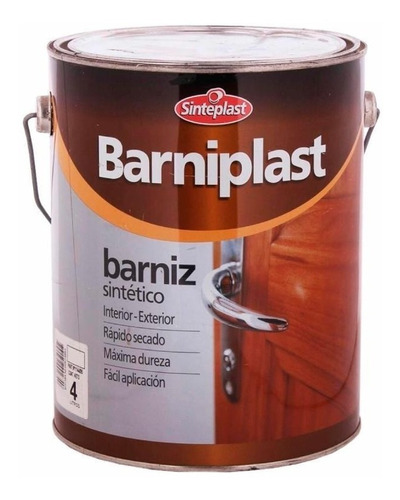 Barniz Sintético Barniplast Sinteplast Semimate 4 Litros