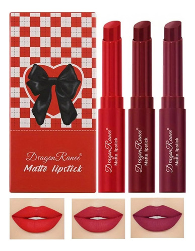 Set  3  Labiales En Barra Stick Linea Kawaii By Dragon Ranee