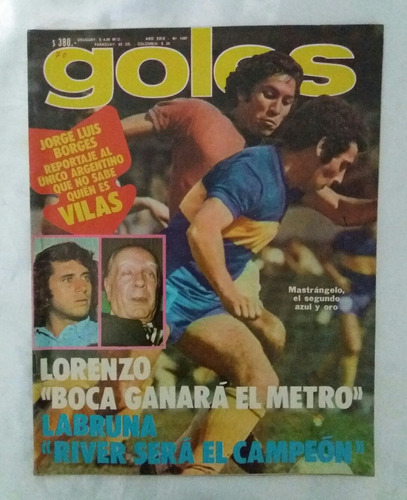 Goles Revista Jorge Luis Borges Pele 1977