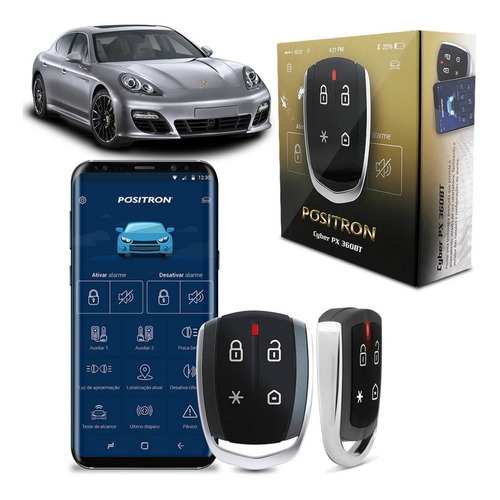 Alarme Automotivo Pósitron Px360bt Função Bluetooth Carro