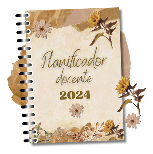 Planner Docente Imprimible 2024 -  Vintage 