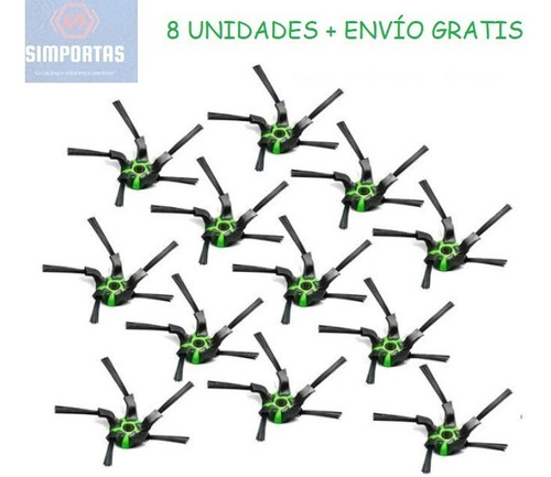 Imagen 1 de 4 de Pack 8 Cepillos Giratorios Para Irobot Roomba S9+ S9 Plus