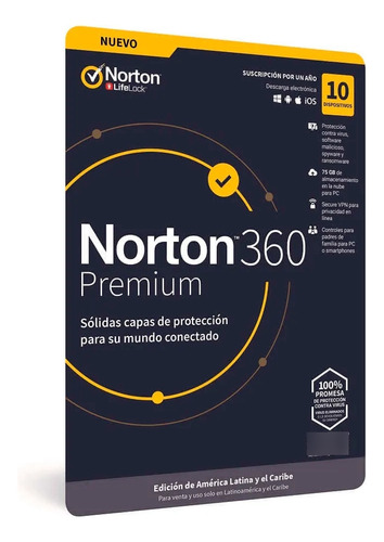 Norton 360 Premium 10 User 1 Año