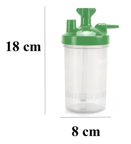 Imagen 3 de 4 de Vaso Humidificador Borboteador Concentrador -tanque Oxigeno