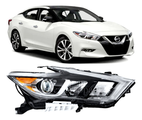 2016-2017-2018 Nissan Maxima Faro Foco Unidad Led Nueva Rh!!