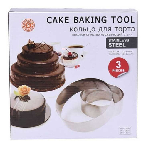 Moldes Cortantes Para Tortas Circulares - Set De 3