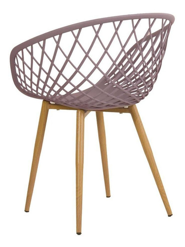 Cadeira Nest Clarice Com Braços Sidera Cozinha Coloridas Cor da estrutura da cadeira Fendi