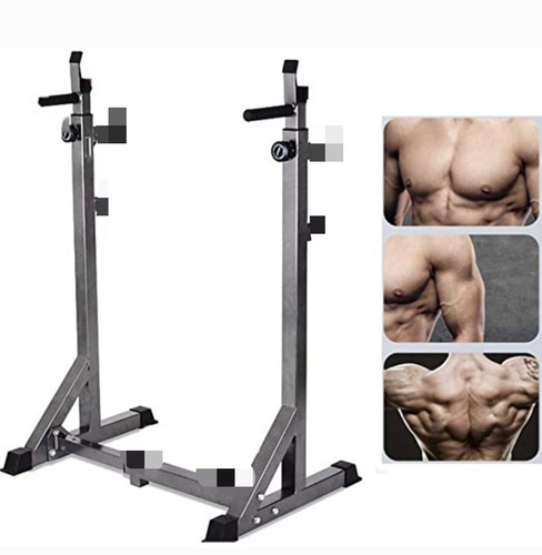 Rack Estructura Barras Sentadillas Soporte Pesas Discos Gym