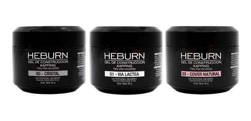 Heburn X3 Gel Construcción Kapping Uñas Esculpidas 30g 176