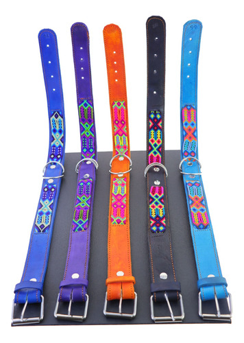 Pack 2 Collares De Piel Para Perros Talla Grande 55 Cm