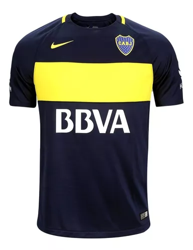 desastre niebla tóxica camisa Camiseta Nike Boca Juniors Oficial Stadium Azul Dri Fit