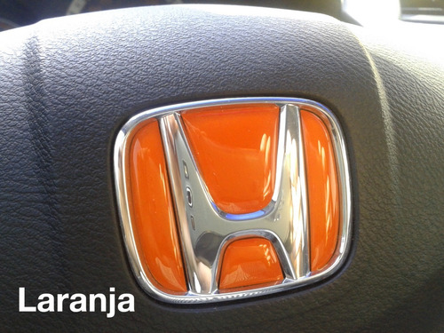 Aplique Laranja Volante Honda Fit City Civic Crv