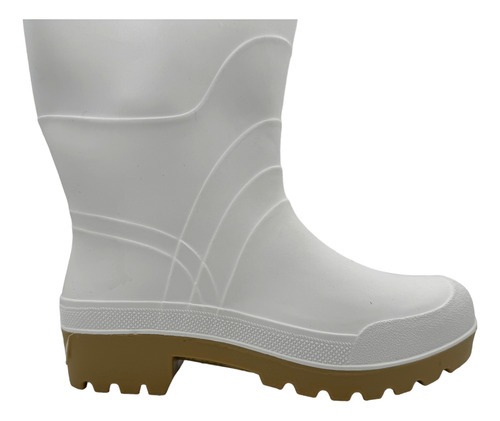 Botas Lluvia Niño Niña Impermeables Plástico Hule Blancas