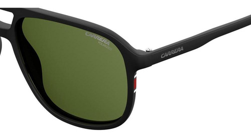 Gafas de sol polarizadas Carrera 173/n/s 003/uc-56, color de la montura: negro mate, color de varilla, negro, color de la lente: verde