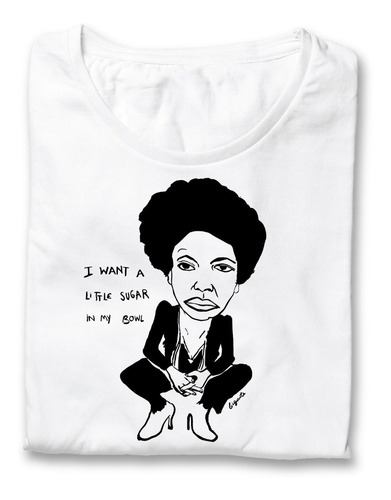 Remera De Mujer Nina Simone - 100% Algodón Pima Peruano