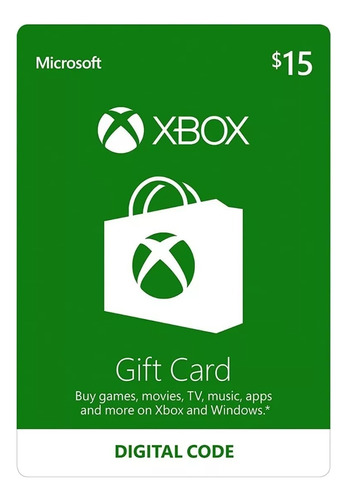 Tarjeta De Regalo Xbox $15 Usa