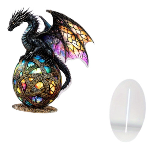 2d Dragon Acrílico De La Placa Decorativa Decoración De