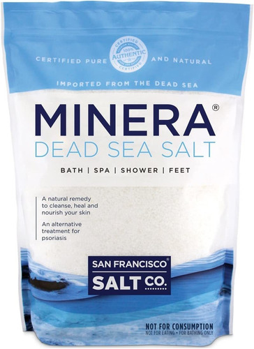 2 Minera Sal Mar Muerto 2 Lb Baño Pies Spa Detox Psoriasis