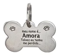 Comprar 6 Placas Identificação Cachorro Ou Gato Gravada A Laser