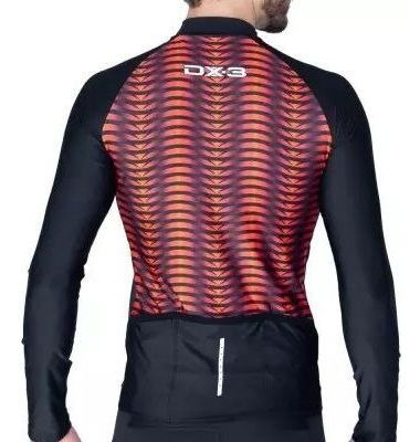 Imagem 2 de 4 de Camisa Ciclismo Masculina Dx-3 Fast Manga Longa