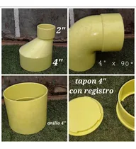 Comprar Tee Anillo Codo Goma Reduccion Tapa Registro 4  2  1\u002F2  Pvc 