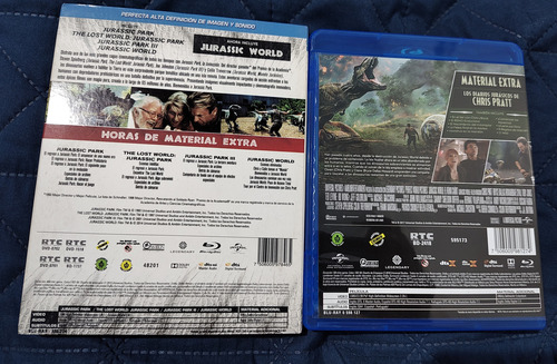 Colección Jurassic Park + Jurassic World 1 Y 2 Bluray (Usado)