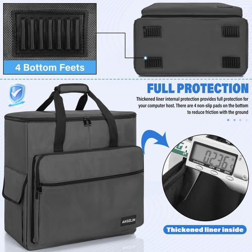 Akozlin Desktop Gaming Computer Tower Chasis Pc Case Bolsa D