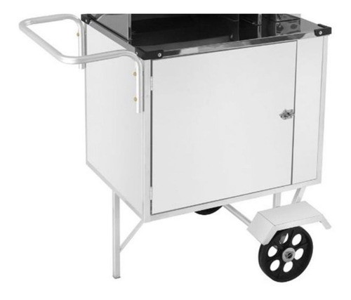 Imagem 2 de 6 de Carrinho De Churrasco Simples Com Rodas Maciças Bs01m Cefaz